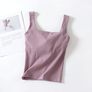 Textured Square Neck Tank