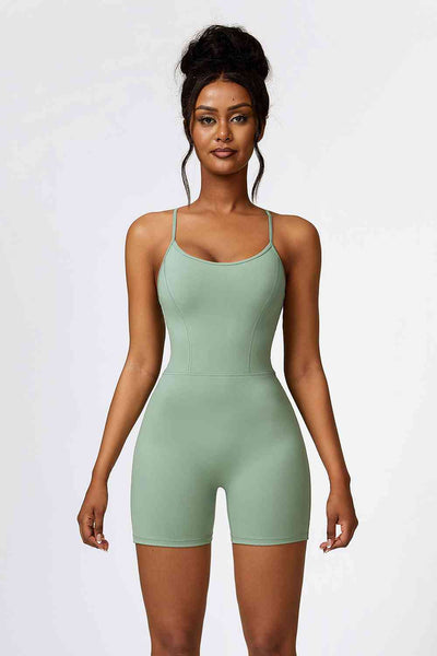 Halter Neck Sports Romper