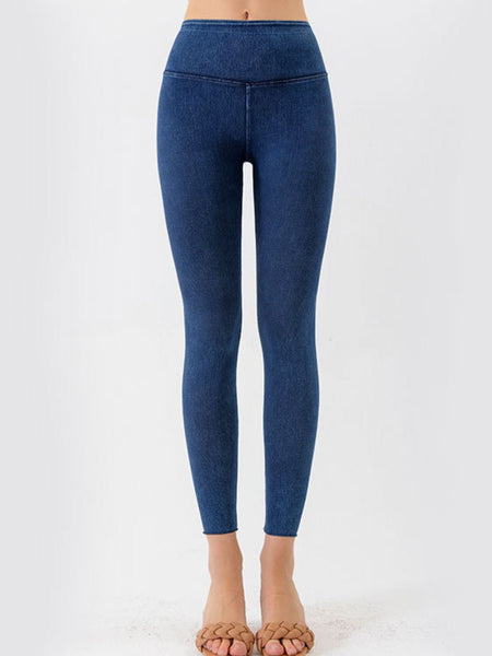 Wide Waistband Cropped Active Leggings