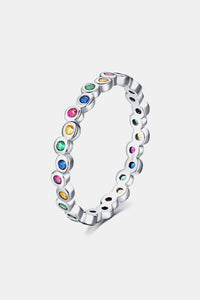 925 Sterling Silver Zircon Ring